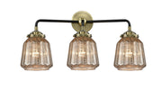 Innovations - 284-3W-BAB-G146 - Three Light Bath Vanity - Nouveau - Black Antique Brass