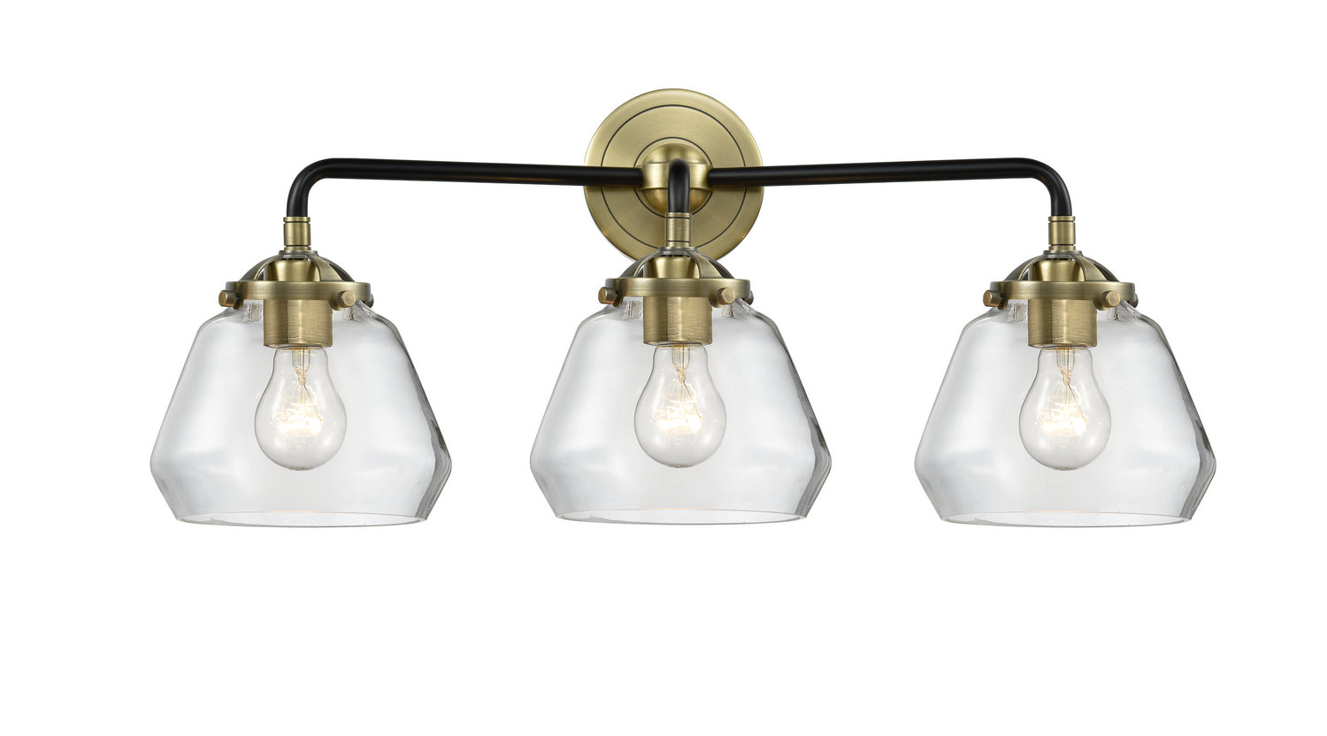 Innovations - 284-3W-BAB-G172 - Three Light Bath Vanity - Nouveau - Black Antique Brass