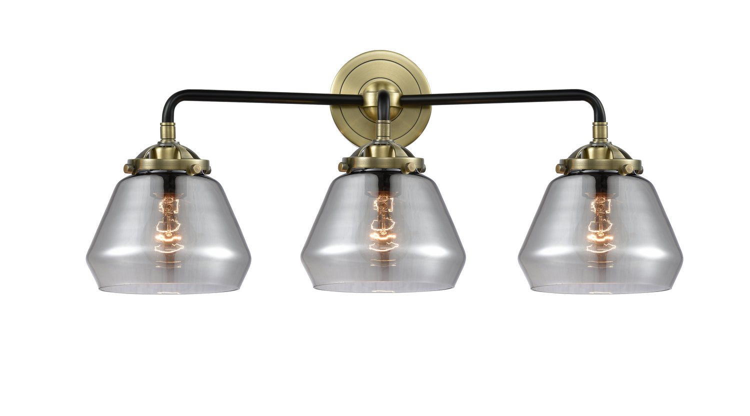 Innovations - 284-3W-BAB-G173 - Three Light Bath Vanity - Nouveau - Black Antique Brass