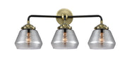 Innovations - 284-3W-BAB-G173 - Three Light Bath Vanity - Nouveau - Black Antique Brass