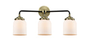 Innovations - 284-3W-BAB-G51 - Three Light Bath Vanity - Nouveau - Black Antique Brass
