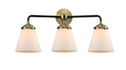 Innovations - 284-3W-BAB-G61 - Three Light Bath Vanity - Nouveau - Black Antique Brass