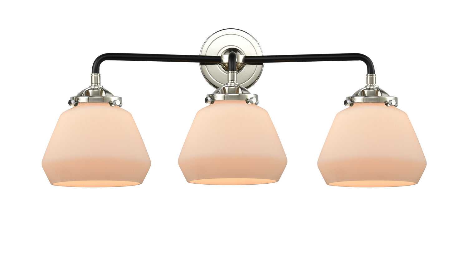 Innovations - 284-3W-BPN-G171 - Three Light Bath Vanity - Nouveau - Black Polished Nickel