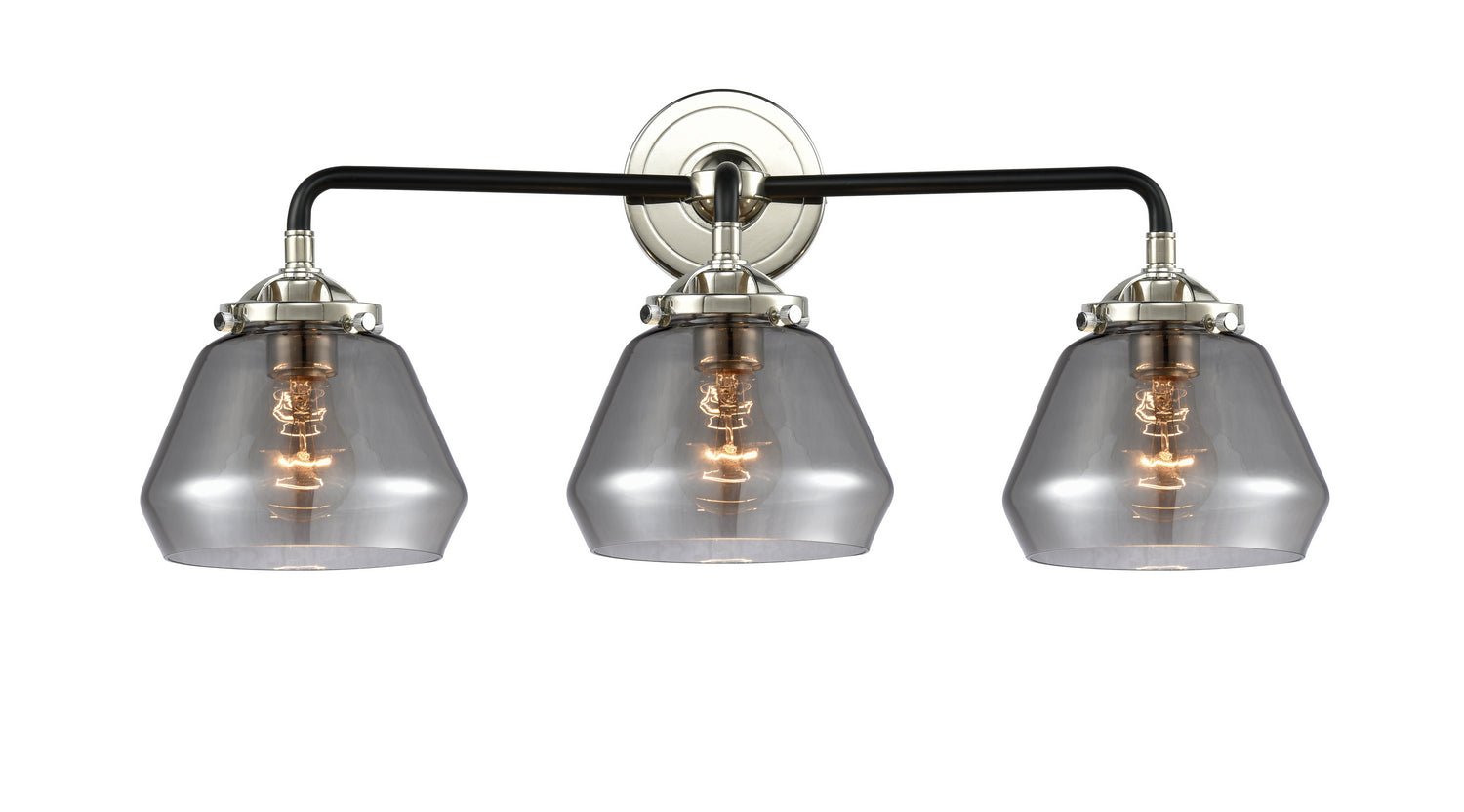 Innovations - 284-3W-BPN-G173 - Three Light Bath Vanity - Nouveau - Black Polished Nickel