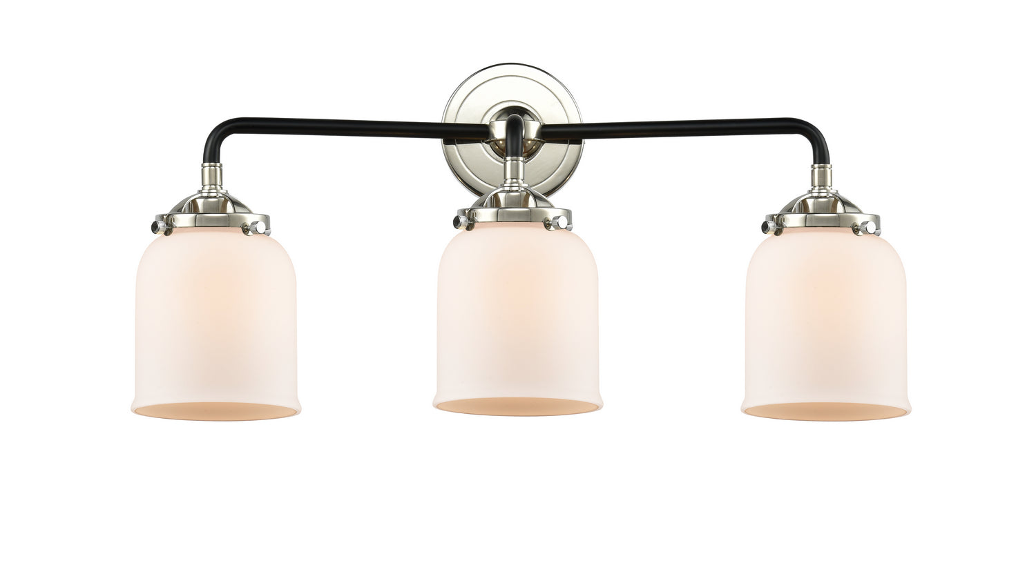 Innovations - 284-3W-BPN-G51 - Three Light Bath Vanity - Nouveau - Black Polished Nickel