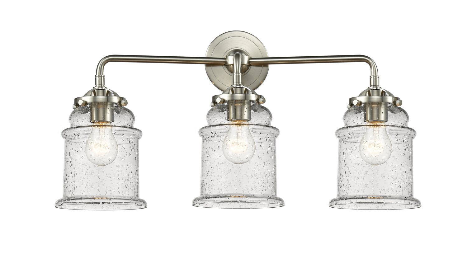 Innovations - 284-3W-SN-G184 - Three Light Bath Vanity - Nouveau - Brushed Satin Nickel