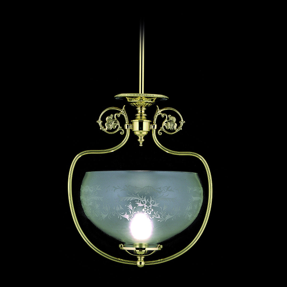 Framburg - 7801 PB - One Light Pendant - Chancery - Polished Brass