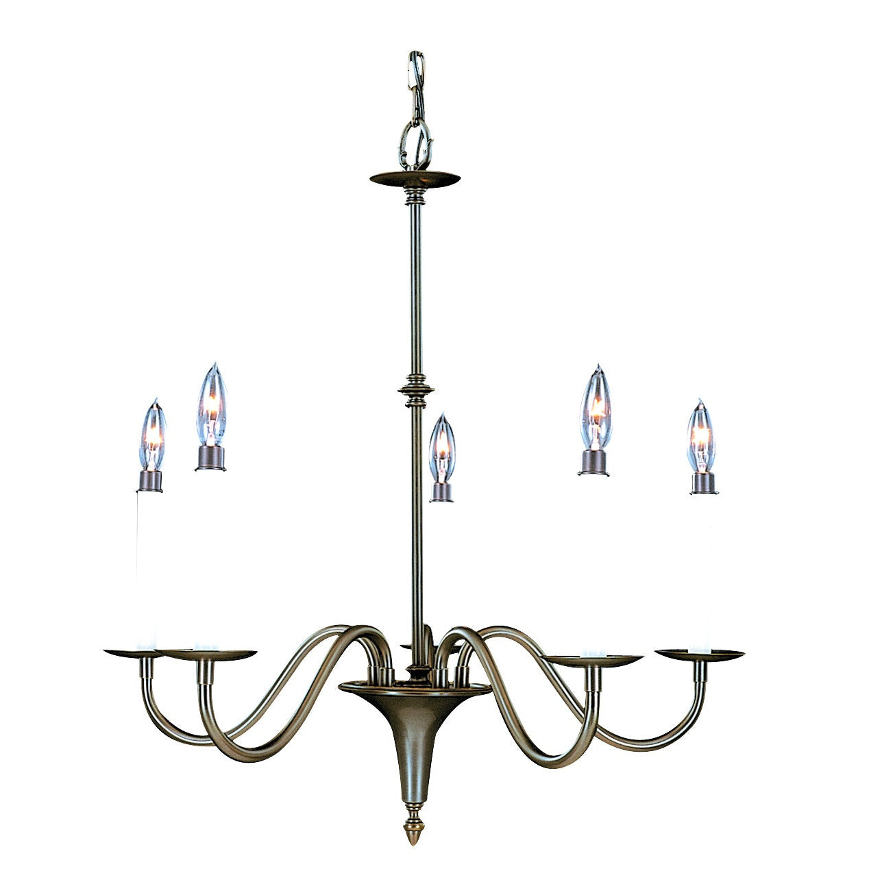Framburg - 9225 MB - Five Light Chandelier - Jamestown - Mahogany Bronze