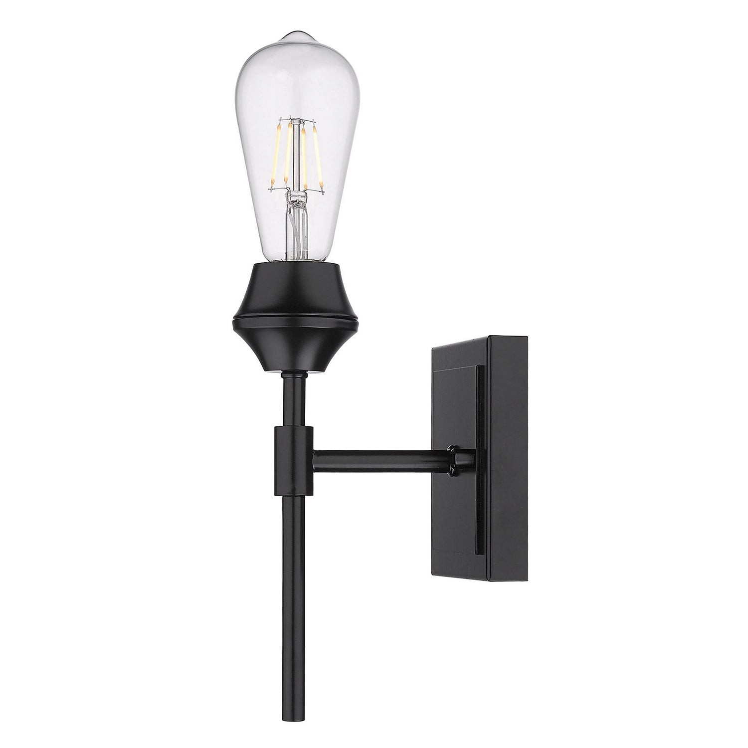 Golden - 2120-BA1 BLK - One Light Bath Vanity - Ormond - Matte Black