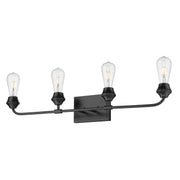 Golden - 2120-BA4 BLK - Four Light Bath Vanity - Ormond - Matte Black