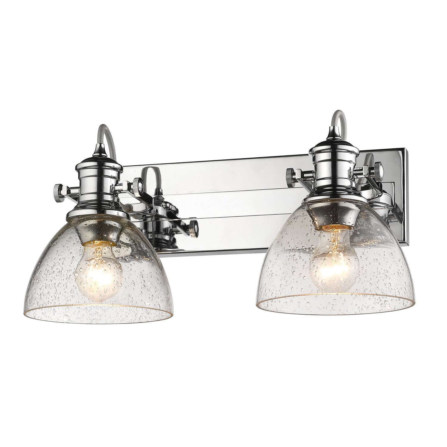 Golden - 3118-2SF CH-SD - Two Light Semi-Flush Mount - Hines - Chrome