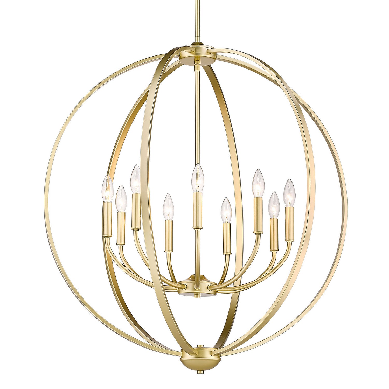 Golden - 3167-9 OG - Nine Light Chandelier - Colson - Olympic Gold