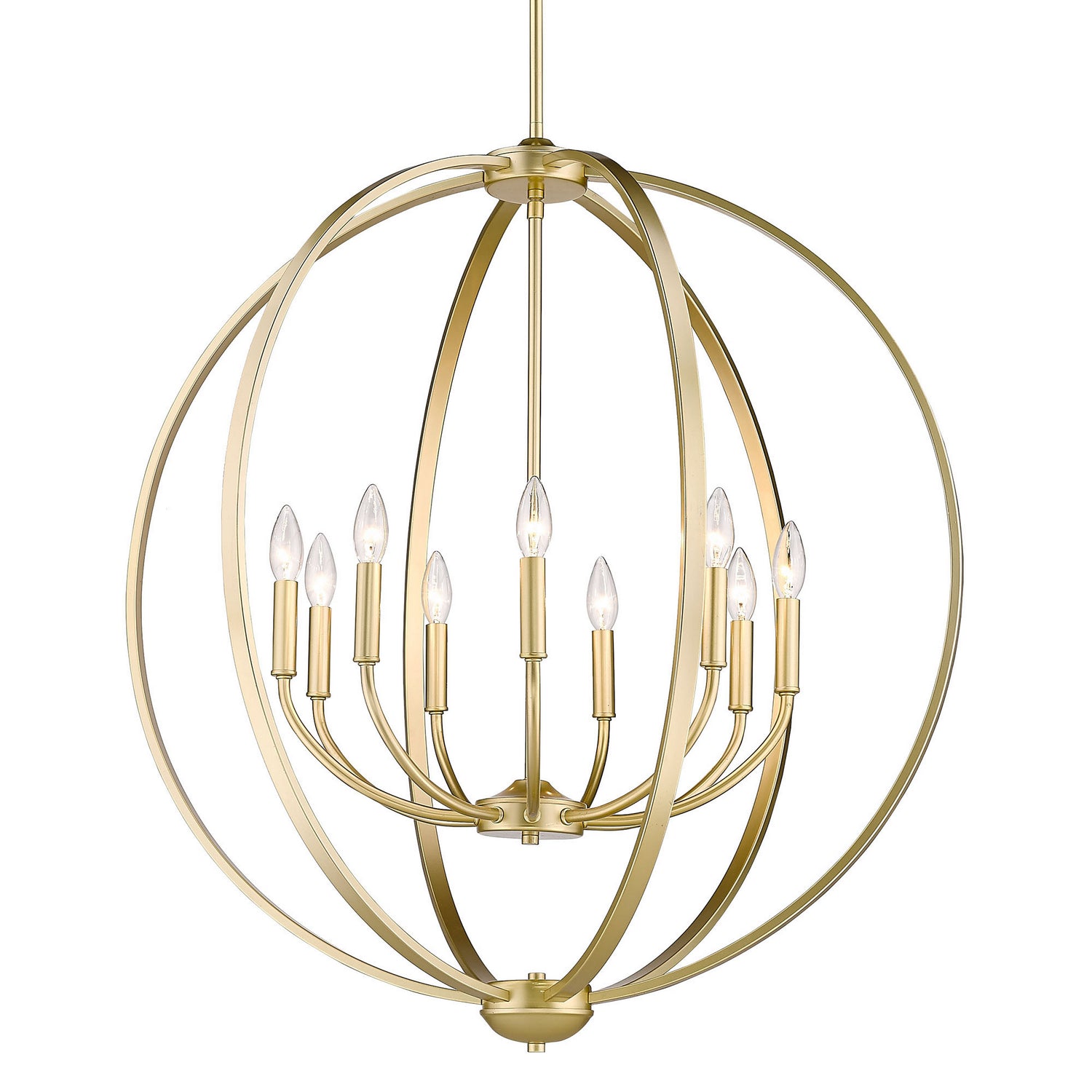 Golden - 3167-9 OG - Nine Light Chandelier - Colson - Olympic Gold