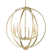 Golden - 3167-9 OG - Nine Light Chandelier - Colson - Olympic Gold