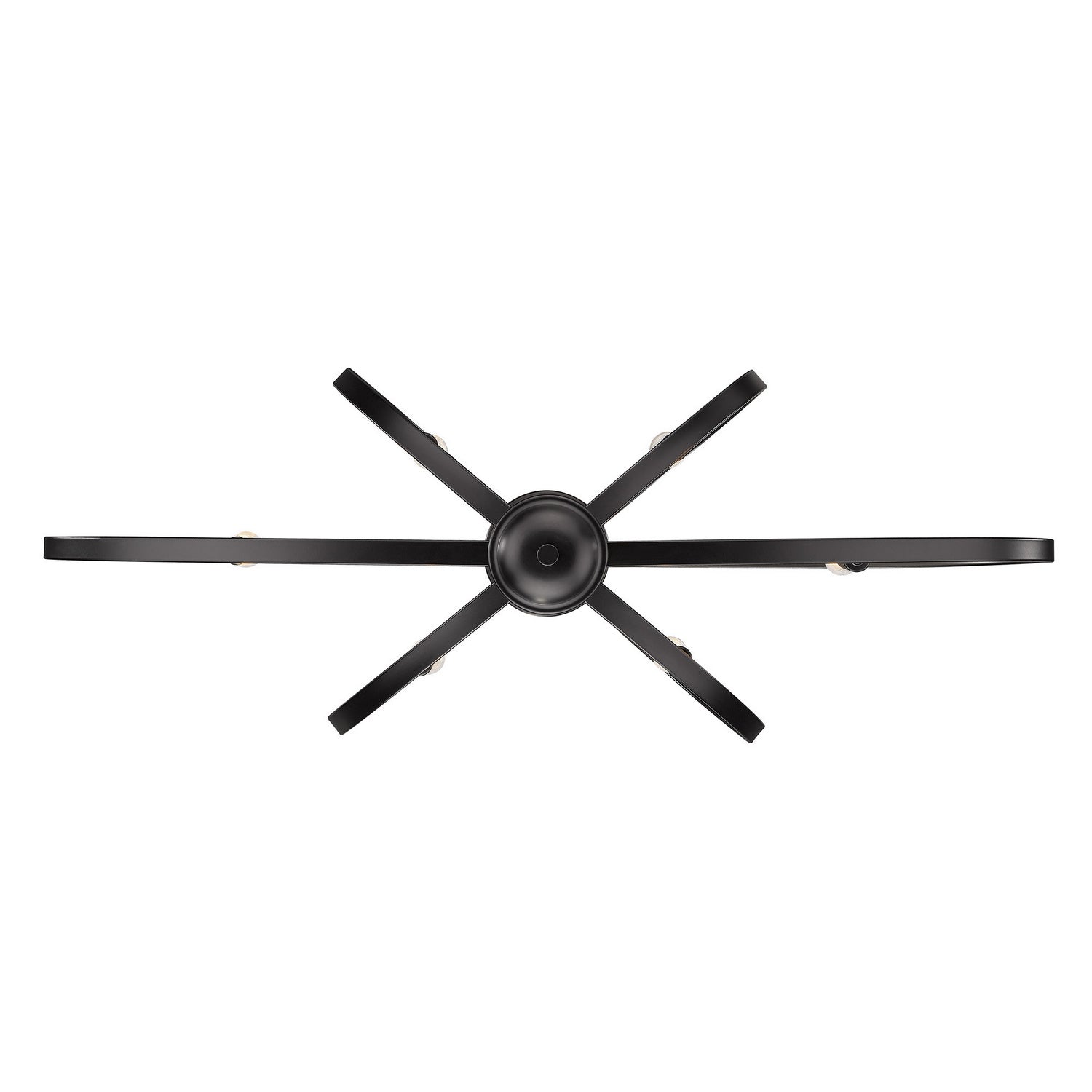 Golden - 3167-LP BLK - Six Light Linear Pendant - Colson - Matte Black