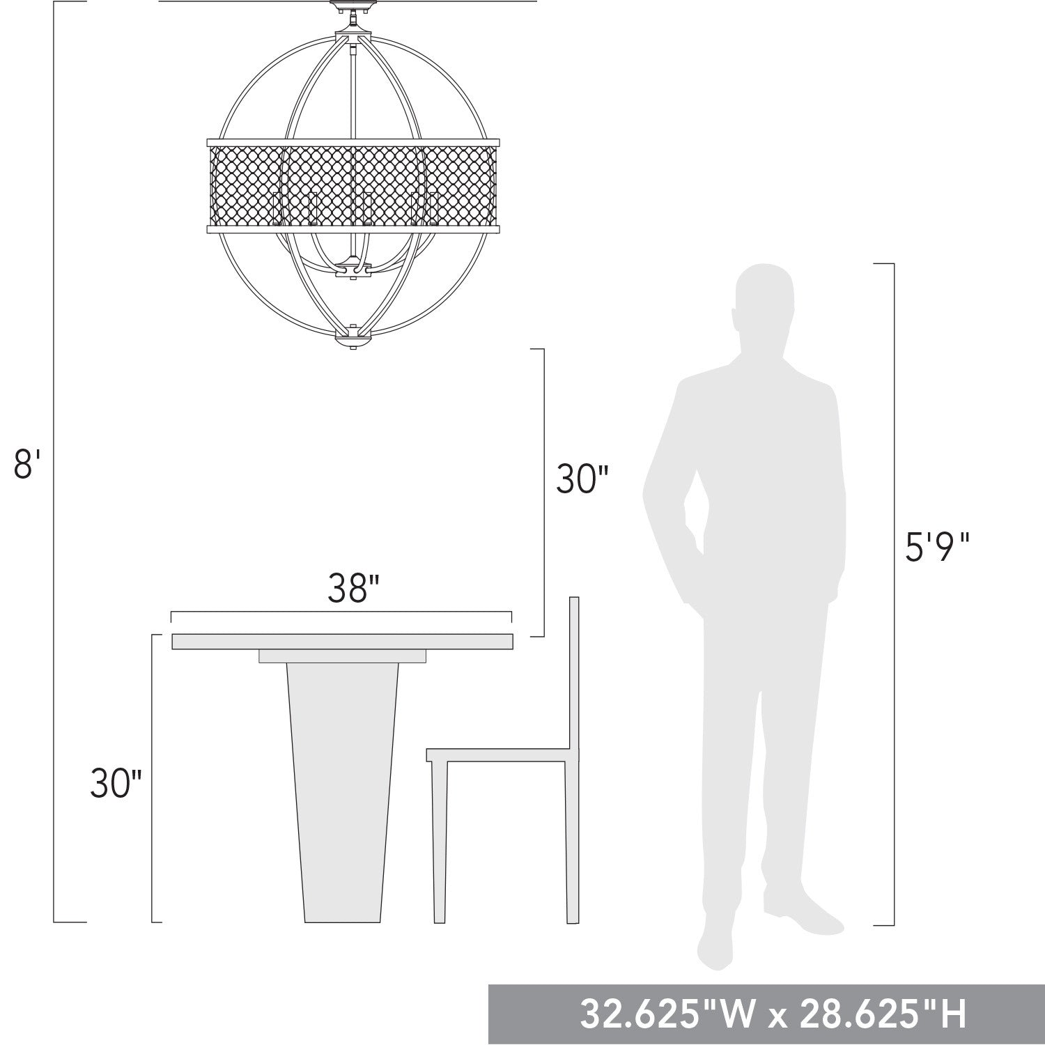 Golden - 3170-9 BLK-CW - Nine Light Chandelier - Roost - Matte Black