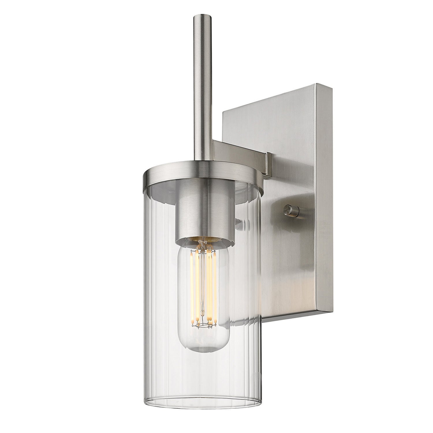 Golden - 7011-1W PW-CLR - One Light Wall Sconce - Winslett - Pewter