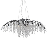 Golden - 9903-12 BI - 12 Light Chandelier - Autumn Twilight - Black Iron