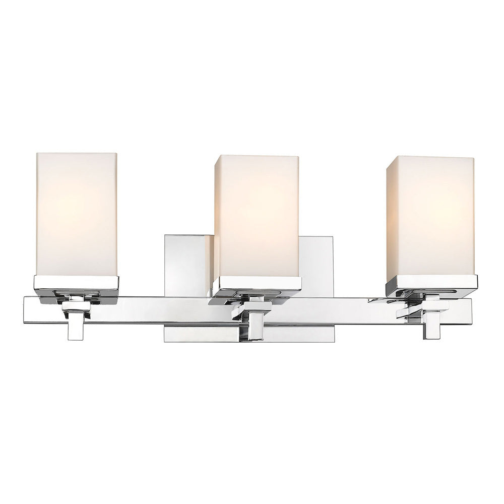 Golden - DDDD-BA3 - Three Light Bath Vanity - Maddox - Chrome