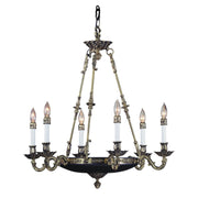 Framburg - 8706 FB - Six Light Chandelier - Napoleonic - French Brass