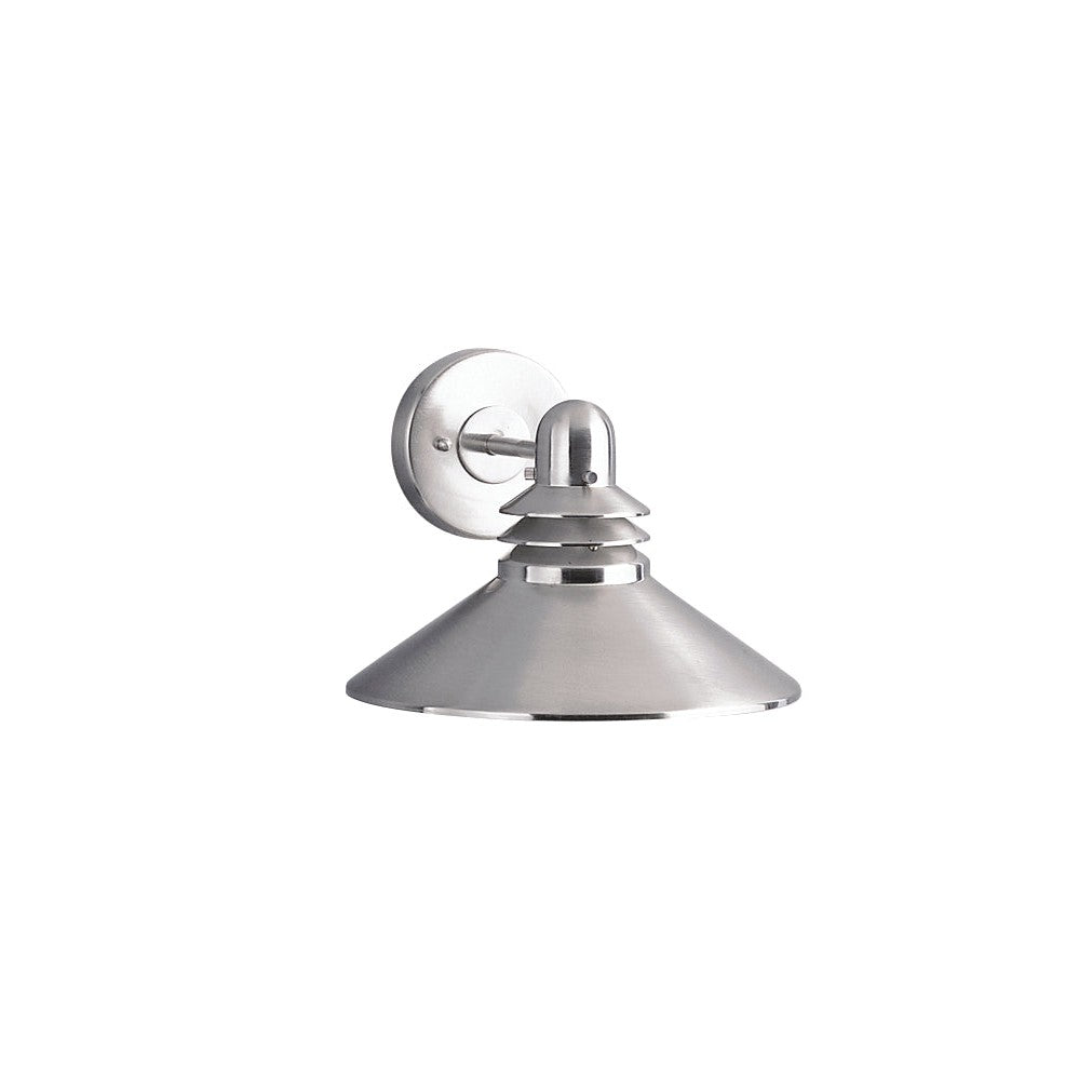 Kichler - 9044NI - One Light Outdoor Wall Mount - Grenoble - Brushed Nickel