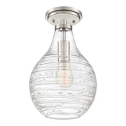 Quoizel - QSF4019BN - One Light Semi-Flush Mount - Genie - Brushed Nickel