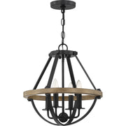 Quoizel - BRL2816EK - Four Light Pendant - Bartlett - Earth Black