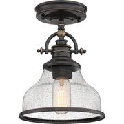 Quoizel - GRTS1708PN - One Light Semi-Flush Mount - Grant - Palladian Bronze