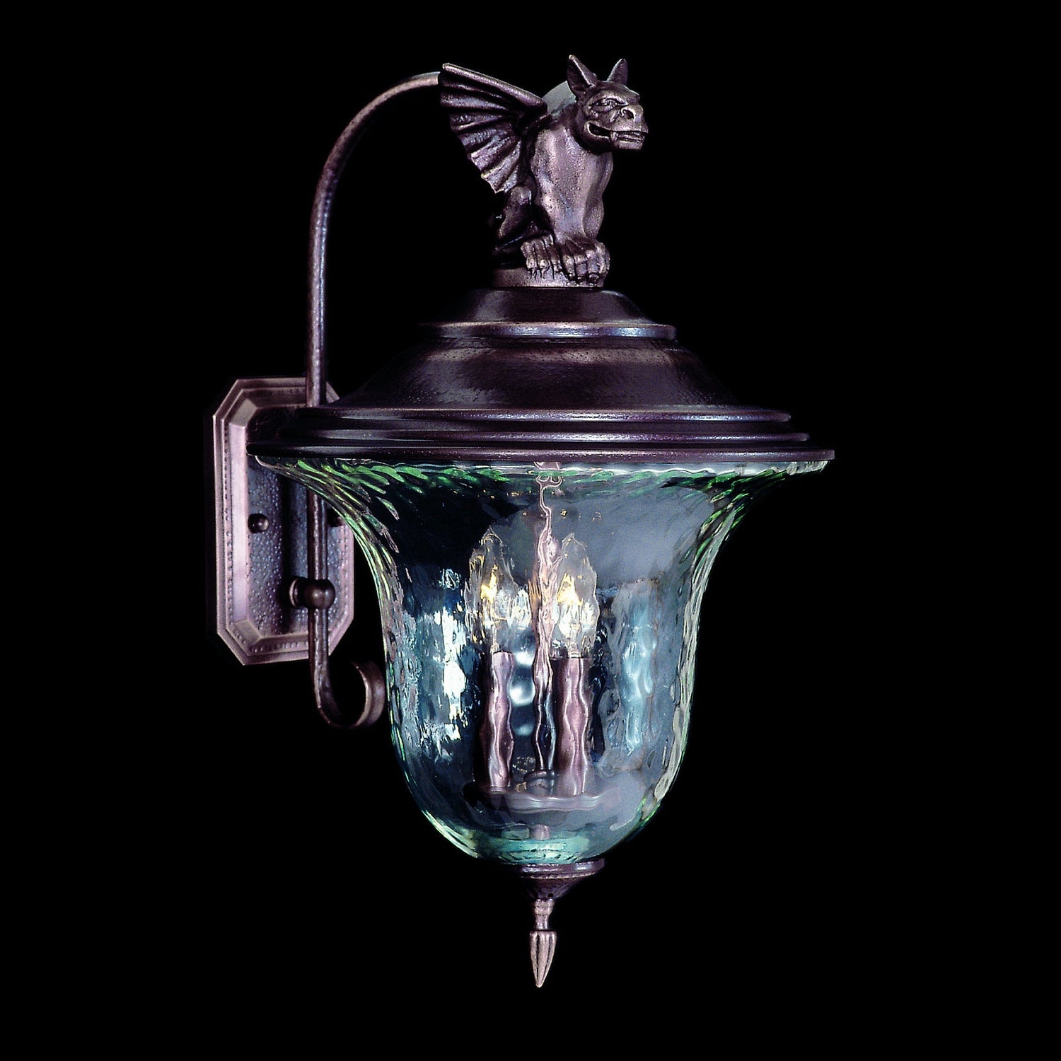 Framburg - 8508 SBR - Three Light Exterior Wall Mount - Carcassonne - Siena Bronze