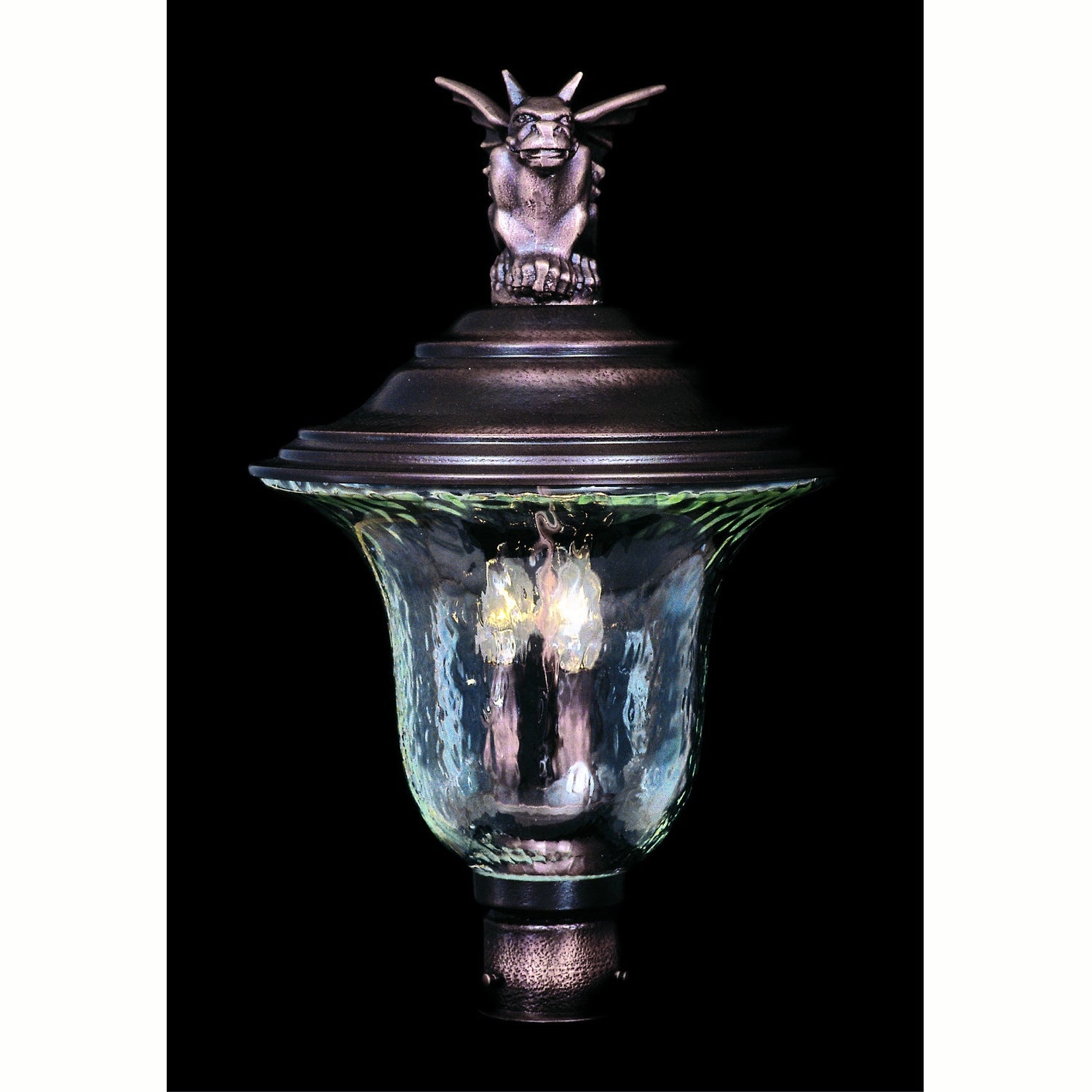Framburg - 8509 SBR - Three Light Exterior Post Mount - Carcassonne - Siena Bronze