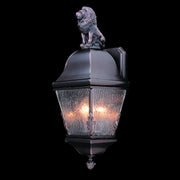 Framburg - 9605 SBR - Three Light Exterior Wall Mount - Coeur De Lion - Siena Bronze