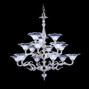 Framburg - 8623 PS - 15 Light Foyer Chandelier - Geneva - Polished Silver