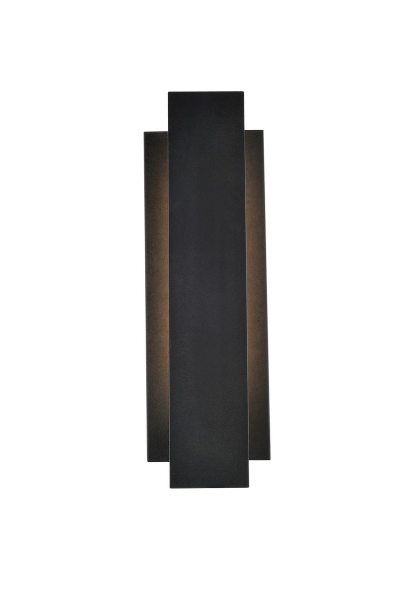 Elegant Lighting - LDOD4005BK - LED Outdoor Wall Lamp - Raine - black