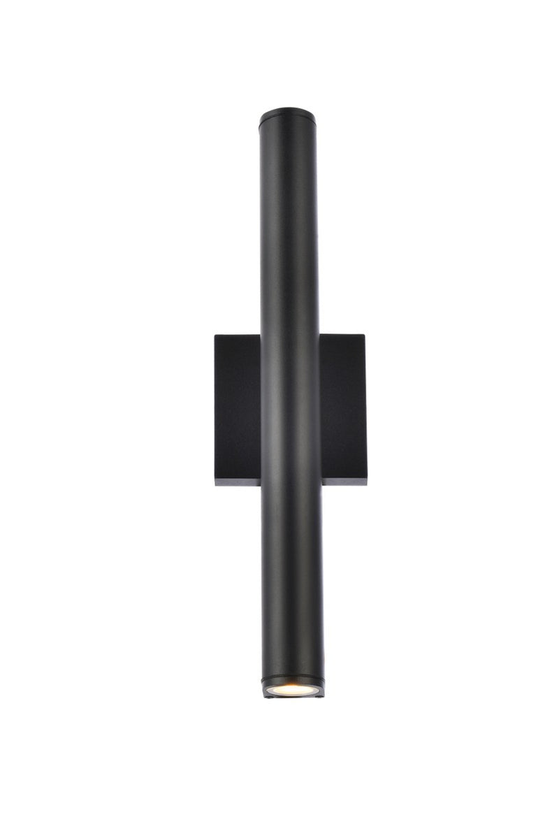 Elegant Lighting - LDOD4008BK - LED Outdoor Wall Lamp - Raine - black
