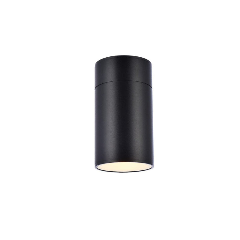 Elegant Lighting - LDOD4039BK - LED Outdoor Wall Lamp - Raine - black