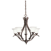Kichler - 2020TZ - Five Light Chandelier - Dover - Tannery Bronze