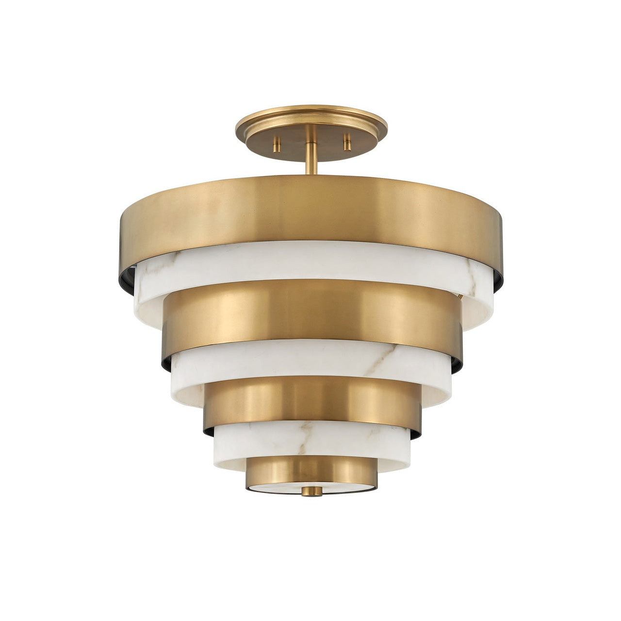 Hinkley - 30183HB - LED Foyer Pendant - Echelon - Heritage Brass