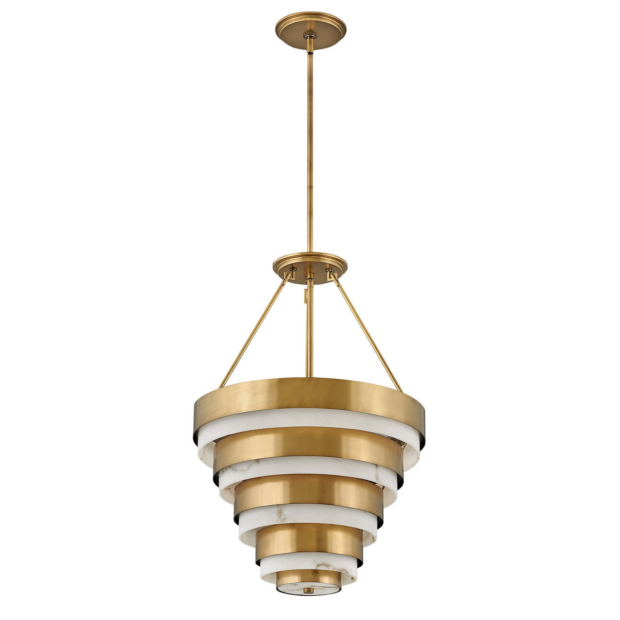Hinkley - 30184HB - LED Chandelier - Echelon - Heritage Brass