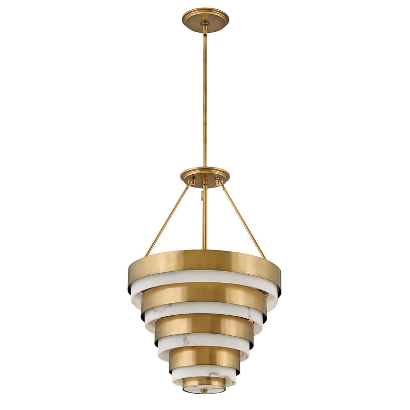 Hinkley - 30184HB - LED Chandelier - Echelon - Heritage Brass