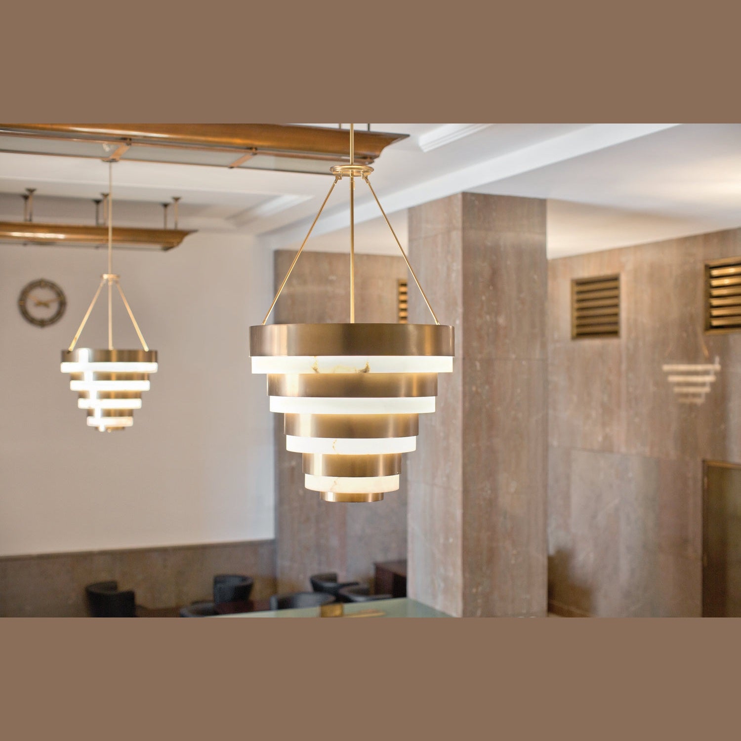 Hinkley - 30188HB - LED Chandelier - Echelon - Heritage Brass