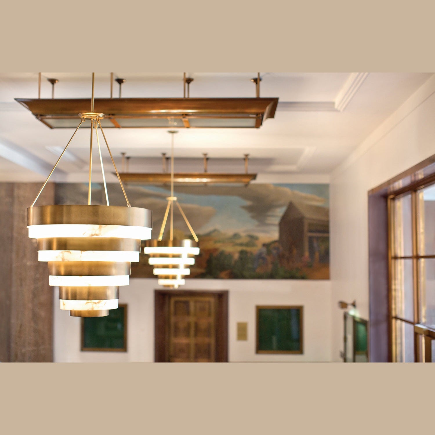 Hinkley - 30188HB - LED Chandelier - Echelon - Heritage Brass