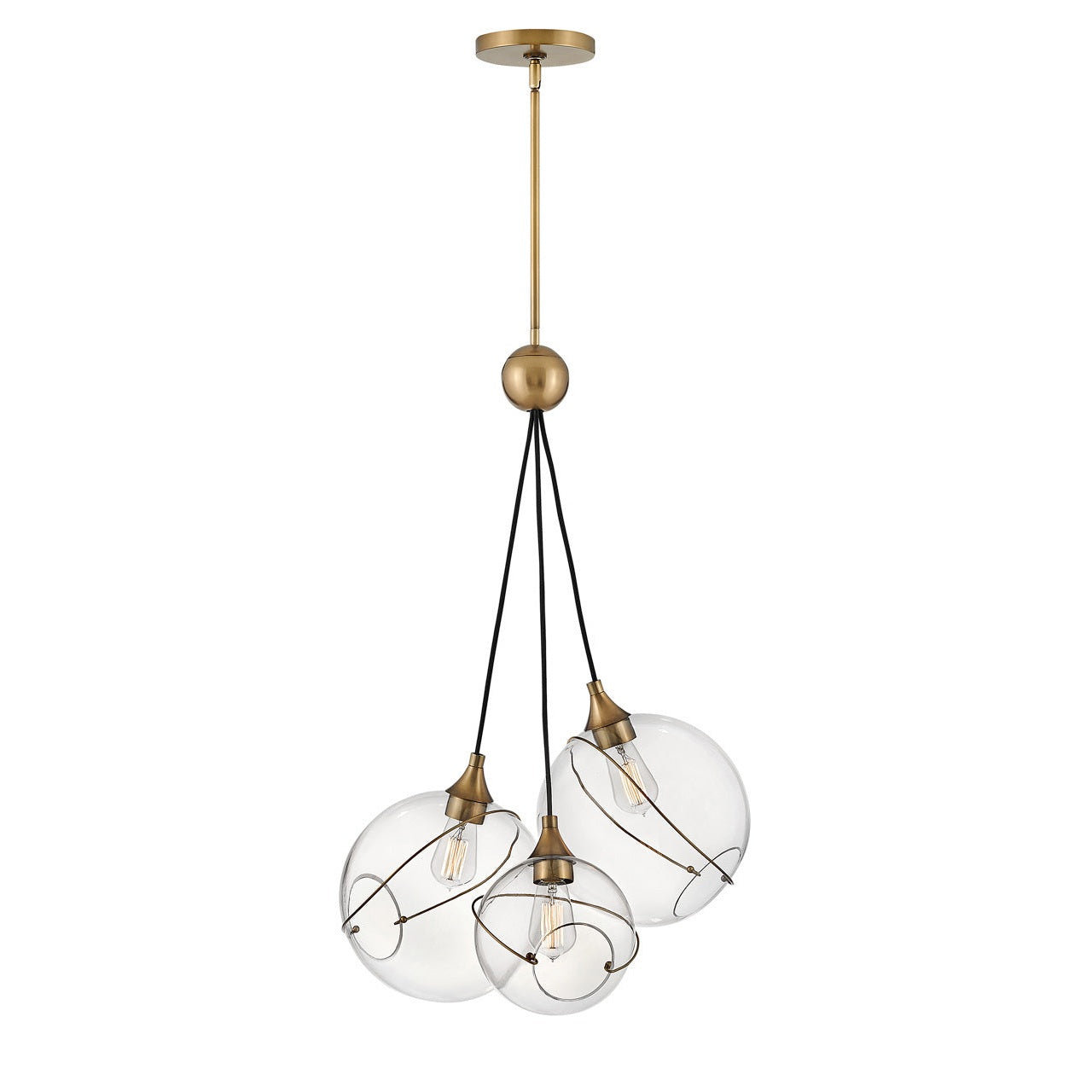 Hinkley - 30304HBR - LED Pendant - Skye - Heritage Brass