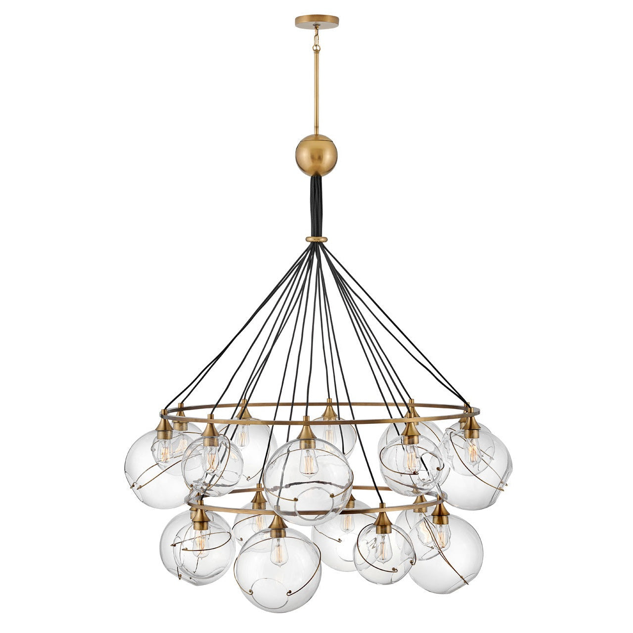 Hinkley - 30308HBR - LED Chandelier - Skye - Heritage Brass