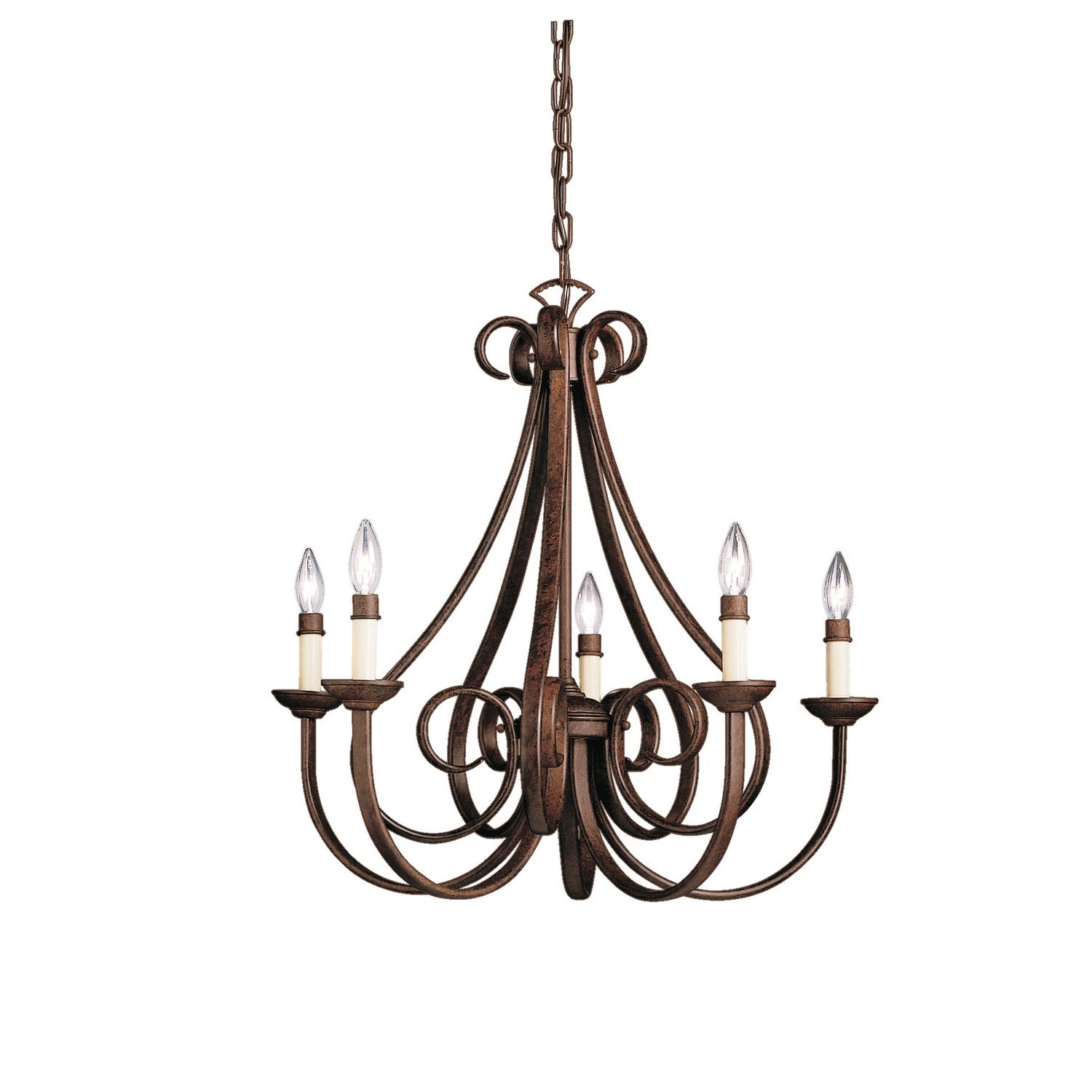 Kichler - 2021TZ - Five Light Chandelier - Dover - Tannery Bronze