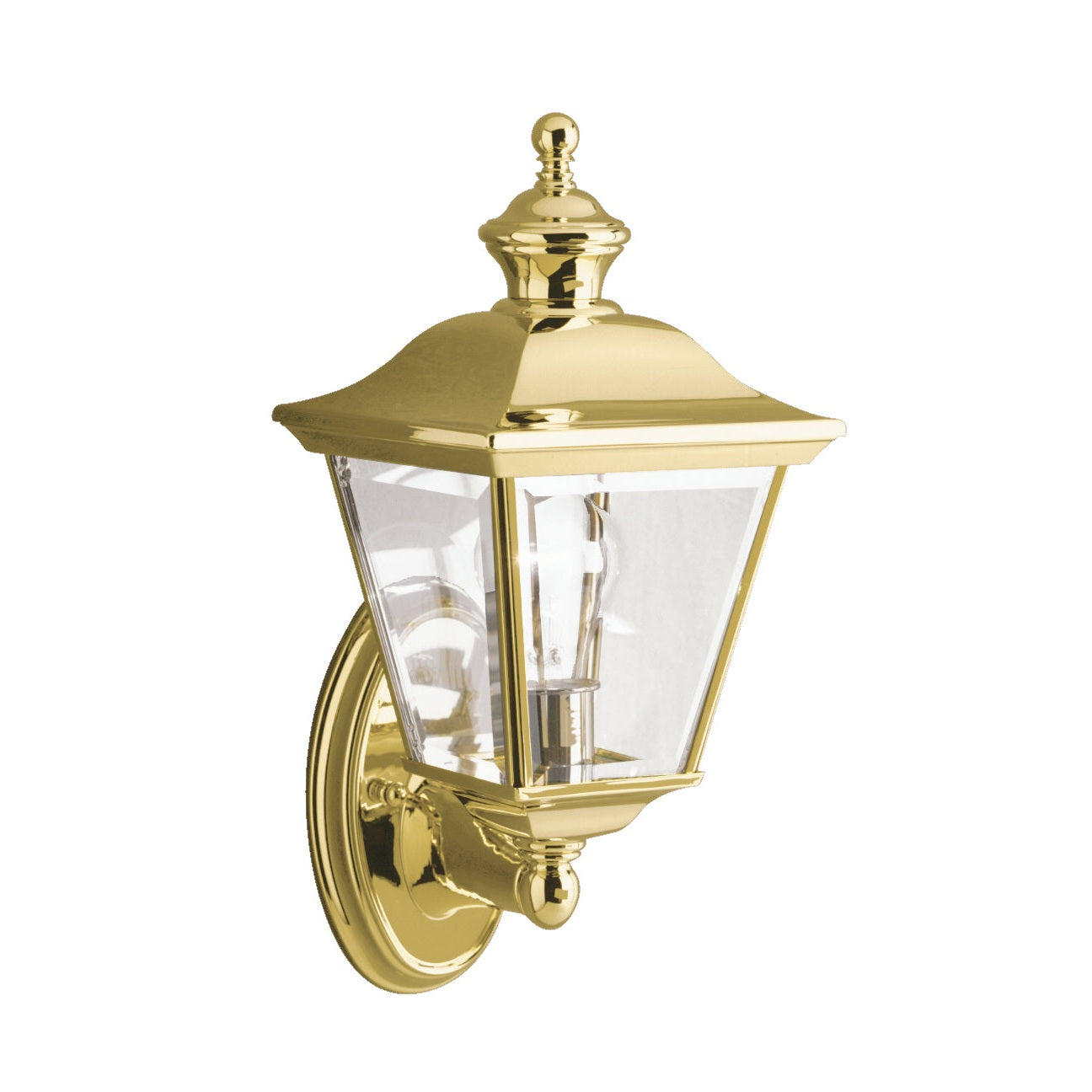 Kichler - 9713PB - One Light Outdoor Wall Mount - Bay Shore - Polished Brass