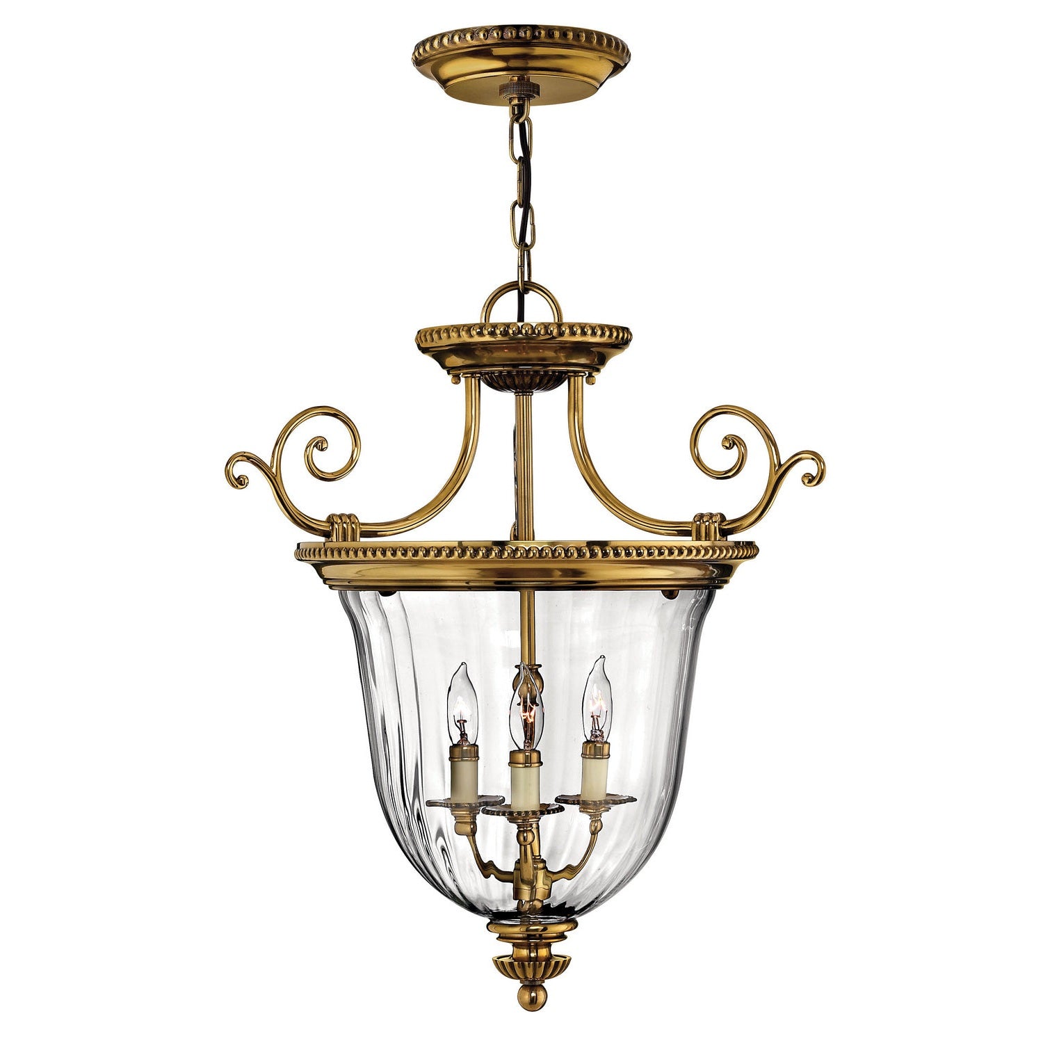 Hinkley - 3613BB - LED Foyer Pendant - Cambridge - Burnished Brass