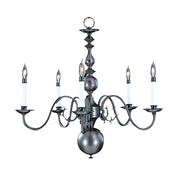 Framburg - 9125 MB - Five Light Chandelier - Jamestown - Mahogany Bronze
