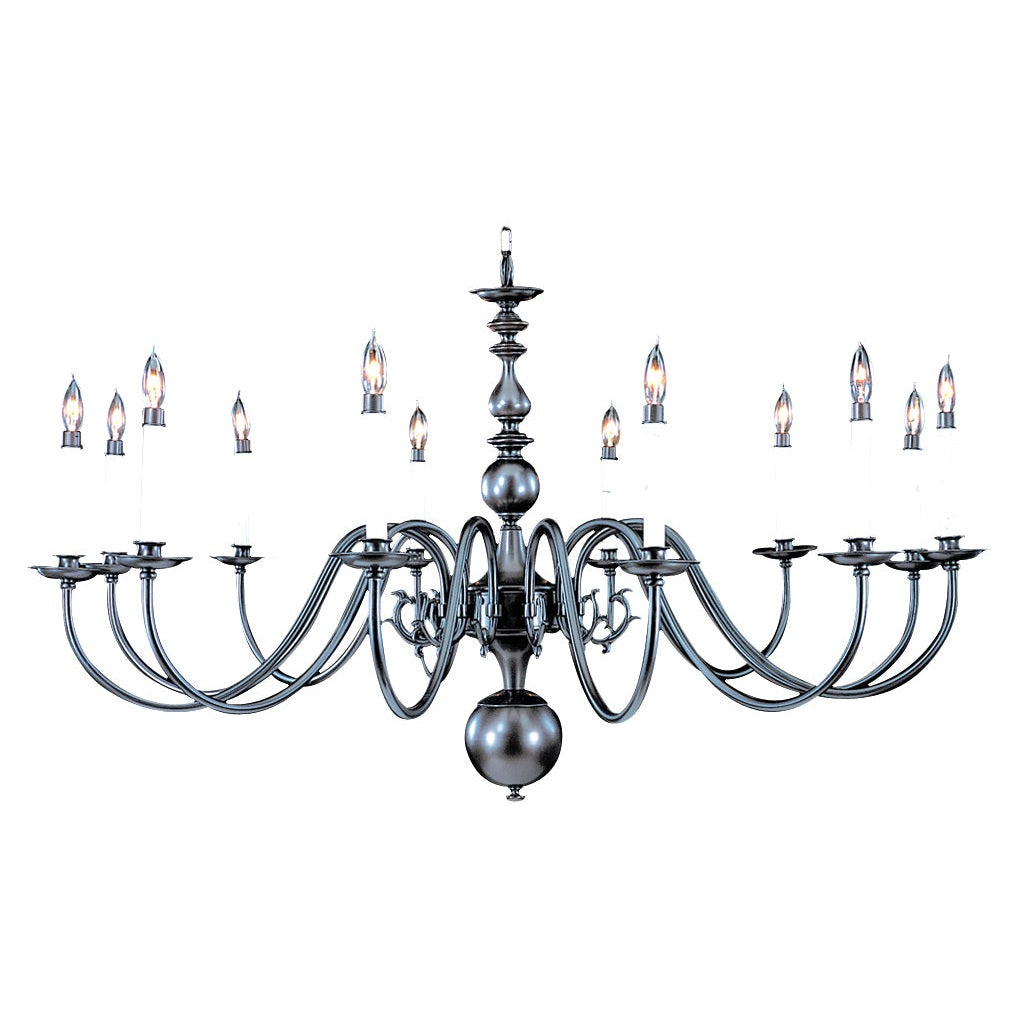 Framburg - 9142 MB - 12 Light Foyer Chandelier - Jamestown - Mahogany Bronze