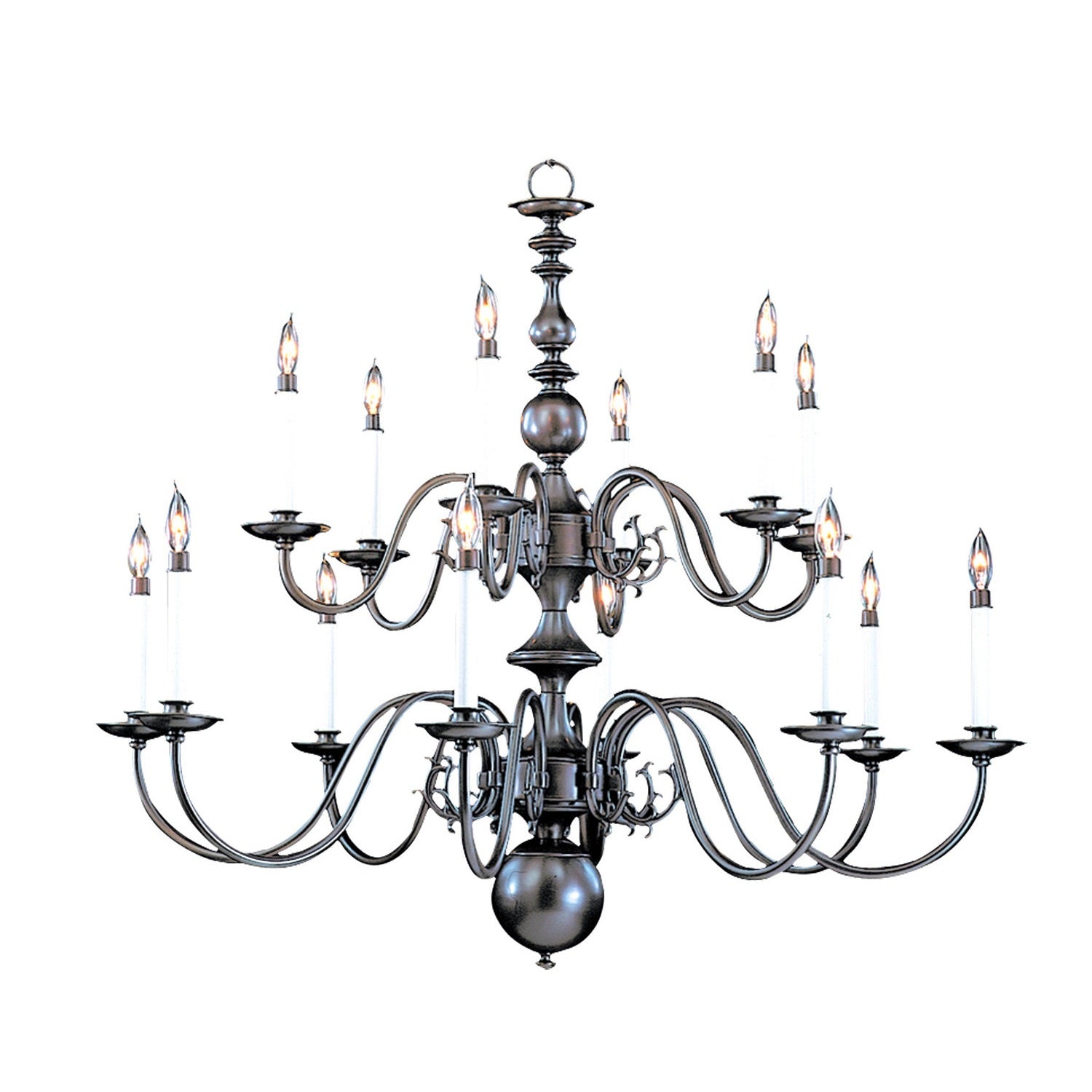 Framburg - 9135 MB - 14 Light Foyer Chandelier - Jamestown - Mahogany Bronze