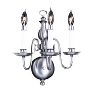 Framburg - 9123 SP - Three Light Wall Sconce - Jamestown - Satin Pewter